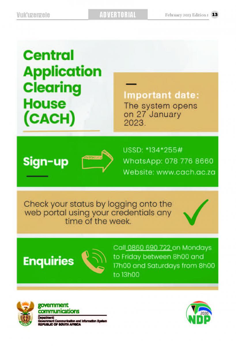 Central Application Clearing House Vuk'uzenzele